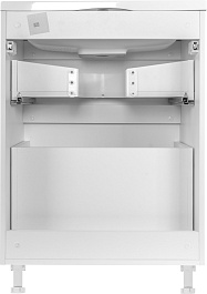 Style Line Тумба с раковиной Бергамо Мини 60 белая Люкс антискрейтч Plus – фотография-6